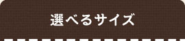 選べるサイズ